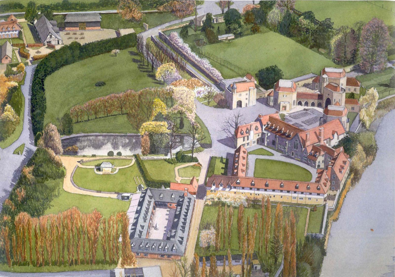Map of the Grounds - The Friars, Aylesford, Maidstone